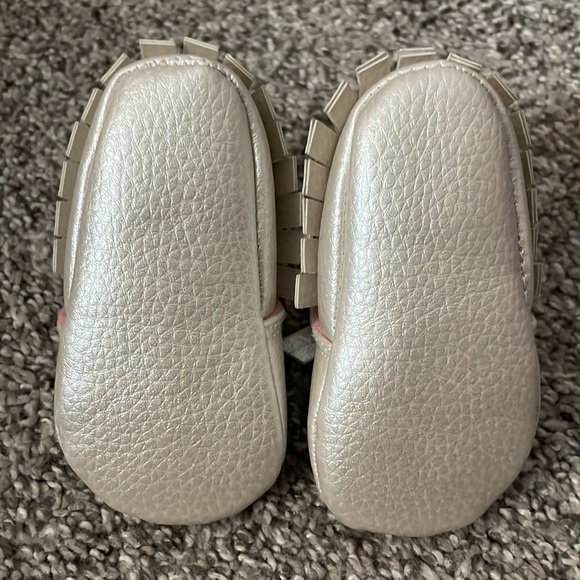 Metallic Infant Girl Moccasins - Picture 2 of 4